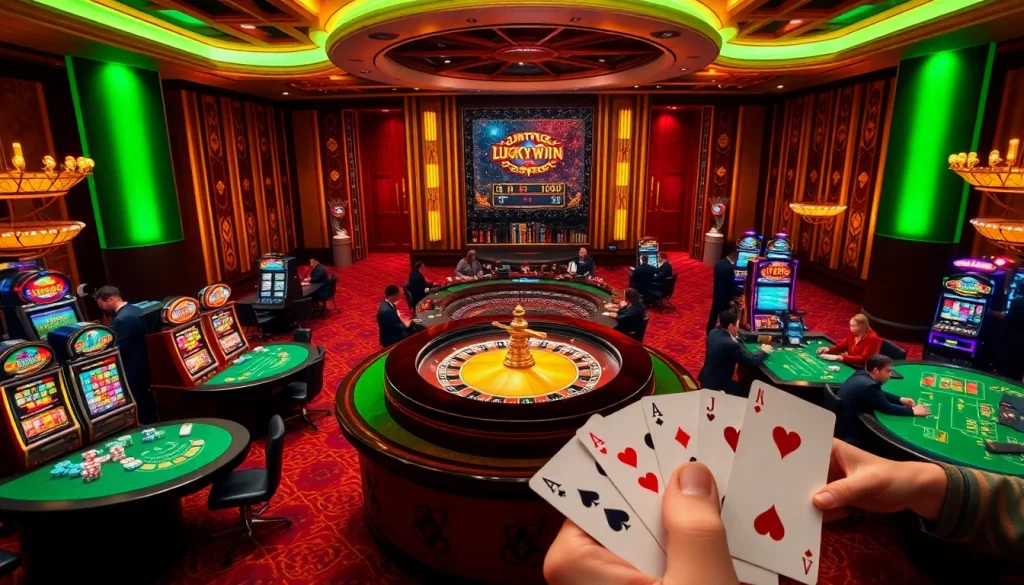 Experience the thrill of winning at LUCKYWIN casino with vibrant tables and exciting gaming.