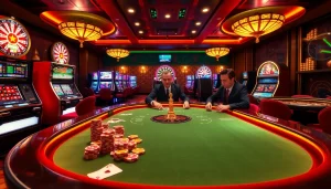 Join the excitement at Vaoluoi tv with thrilling poker games in a luxurious casino setting.