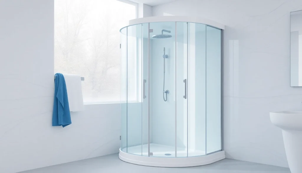 Die duschkabine 100x100 in einem modernen Badezimmer mit eleganten Fliesen und natürlichem Licht.