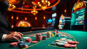 Experience the thrill of winning strategies at the hidden wiki casino, featuring vibrant poker tables and roulette wheels.