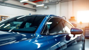 Apply ceramic window tint to a modern car, showcasing expert installation techniques.