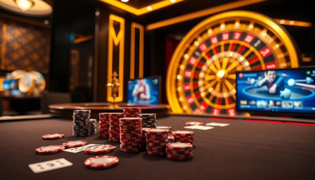 Engage with FLY88 đăng nhập to enjoy thrilling casino action at a stylish poker table.