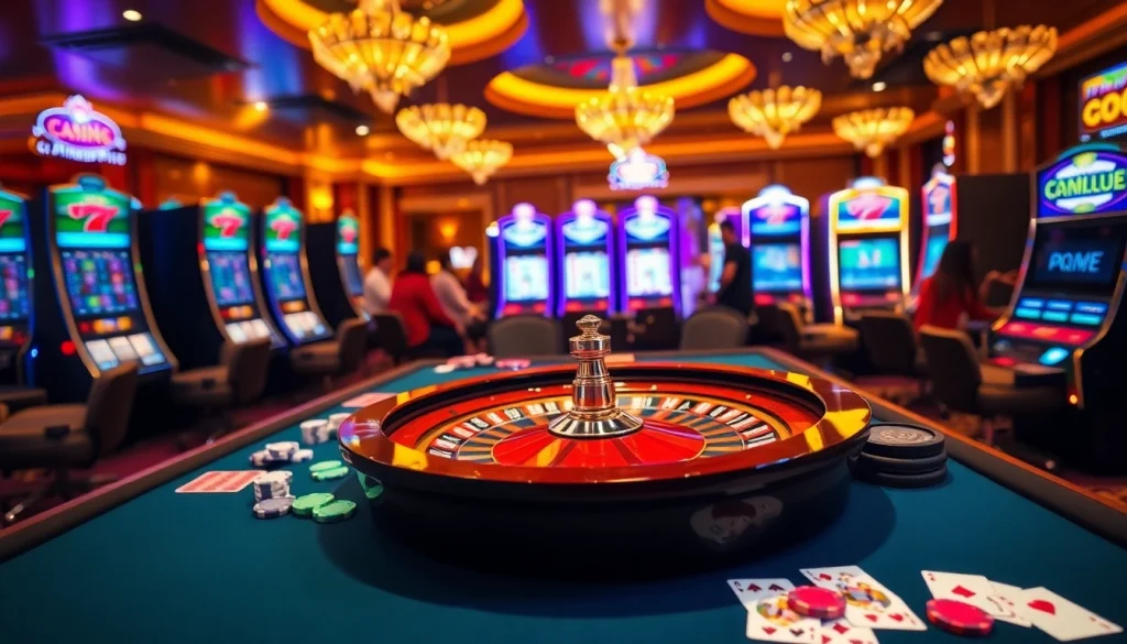 Experience the excitement of trang chủ 789club with vibrant casino tables and lively gameplay.