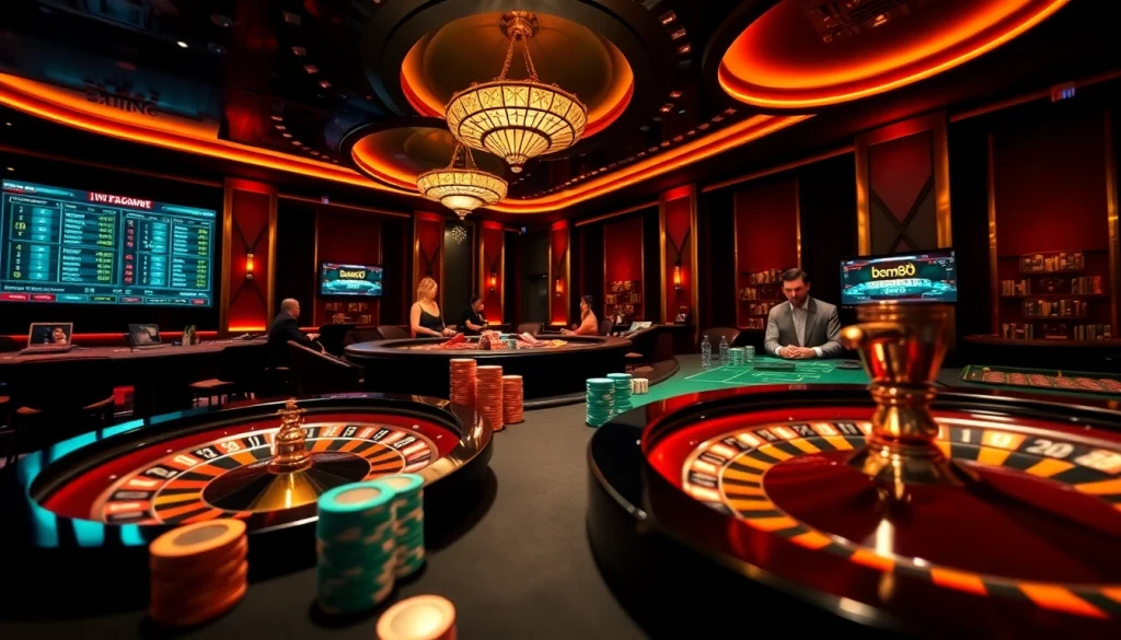 Experience the thrill of live casino gaming with bem88 at a vibrant table full of excitement.