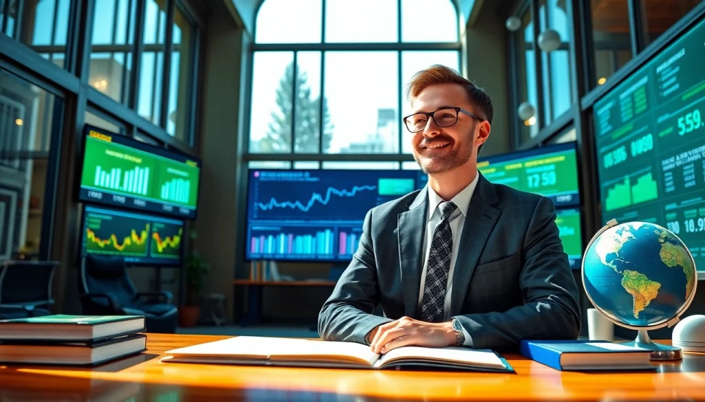 Engaging scene where someone plans to spend bill gates money on charitable causes.