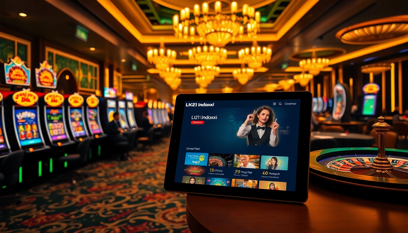 Experience thrilling gameplay with LK21 Indoxxi at luxurious casino tables filled with excitement.