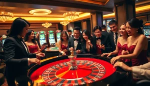 Experience the excitement at Trang chủ KK55 with players engaging in thrilling casino games.