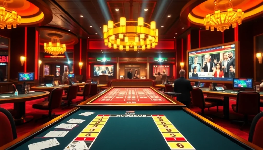 Play רמיקוב אונליין in a vibrant casino setting with exciting gameplay elements.