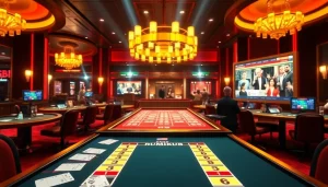 Play רמיקוב אונליין in a vibrant casino setting with exciting gameplay elements.