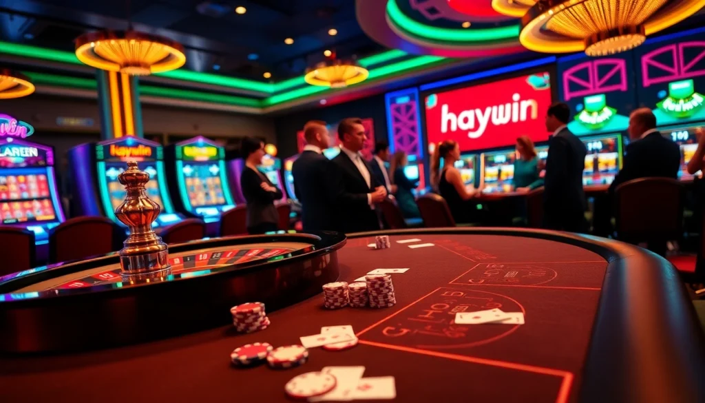 Enhance your gaming experience at hay.win with a vibrant poker scene filled with chips and excitement.