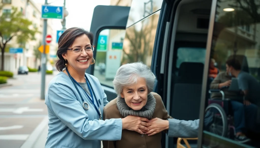 Elderly transportation services helping seniors with compassionate care and accessible transit options.
