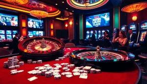Experience the excitement of rebahin film amid lively casino gameplay with roulette and poker elements.