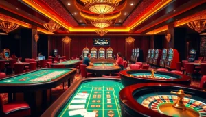 Engaging players enjoying a vibrant online gambling experience at https://luck882.co.com/ with luxurious casino elements.