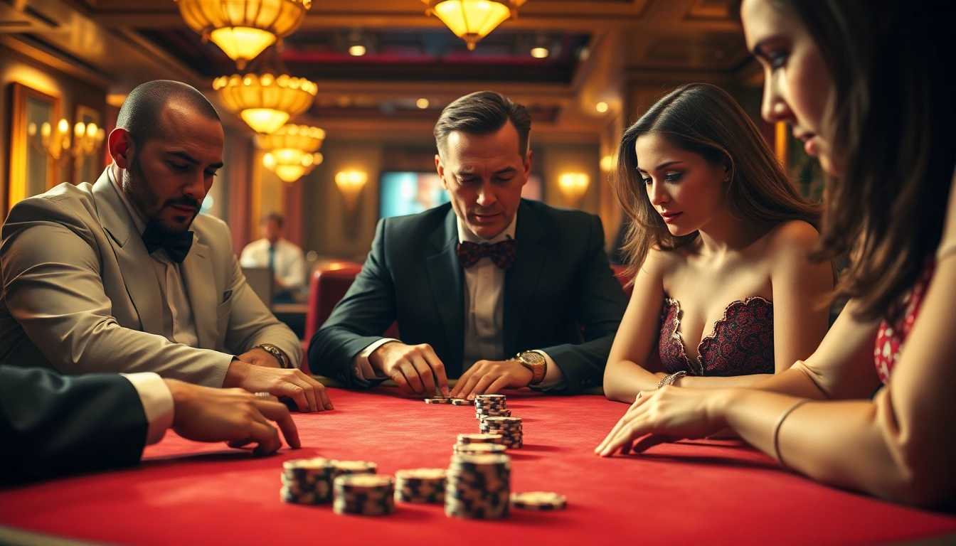 Menang dengan agen togel di meja poker yang menggoda dalam suasana kasino yang elegan.