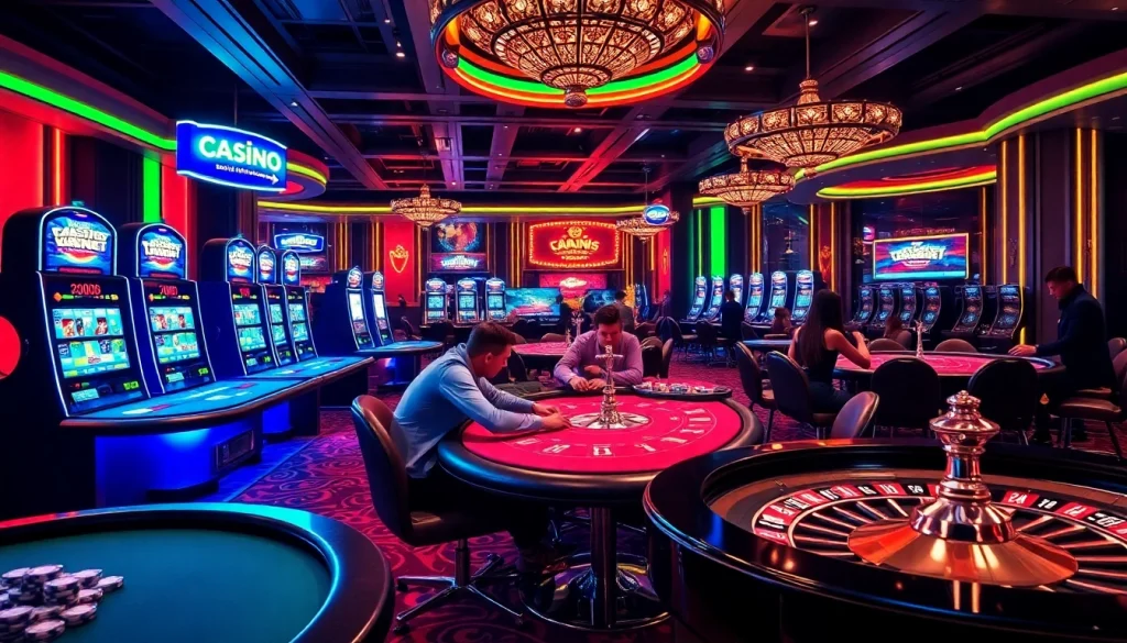 Joueurs engagés dans un casino en ligne France, mettant en avant l'excitation et le professionnalisme dans le jeu.