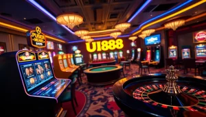 UU88 online casino scene featuring vibrant gaming elements and immersive betting interfaces.