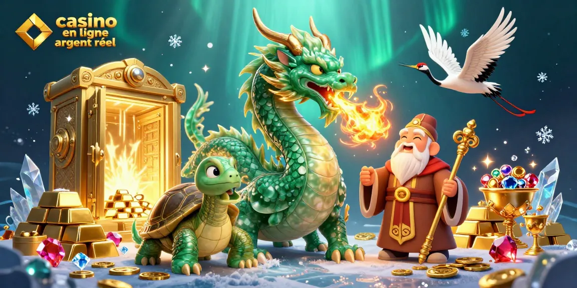 Jouer dans un casino en ligne argent réel avec un dragon émeraude et des trésors étincelants