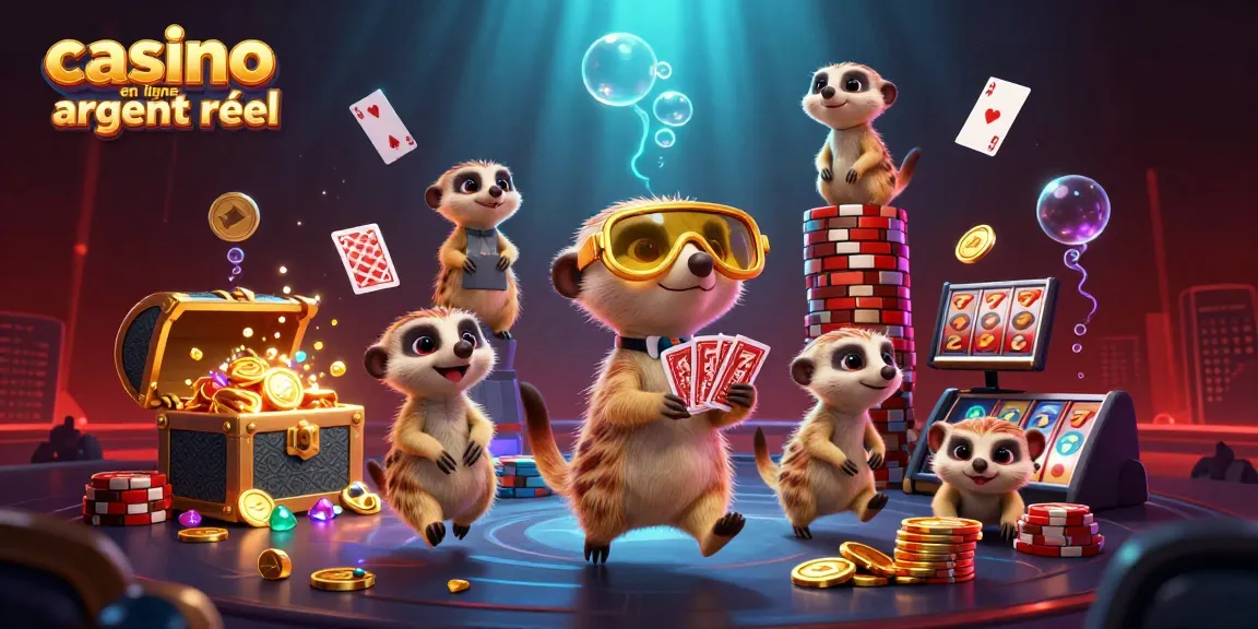 Casino en ligne argent réel : les meerkats jonglent avec les jeux d'argent et des trésors.