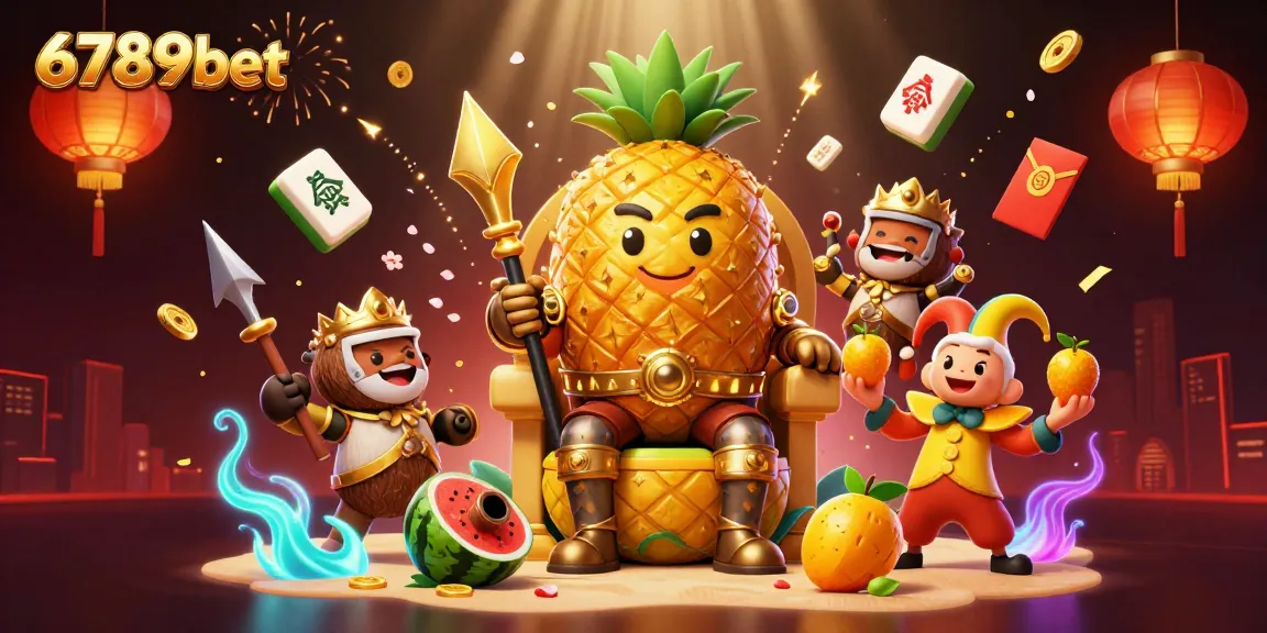 Experience the excitement of 6789bet with vibrant 3D casino elements and characters in action.