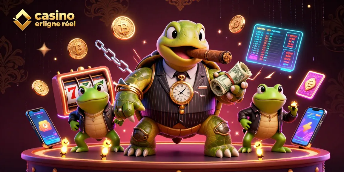 Découvrez une scène riche de casino en ligne argent réel avec des personnages animés au cœur de l'action