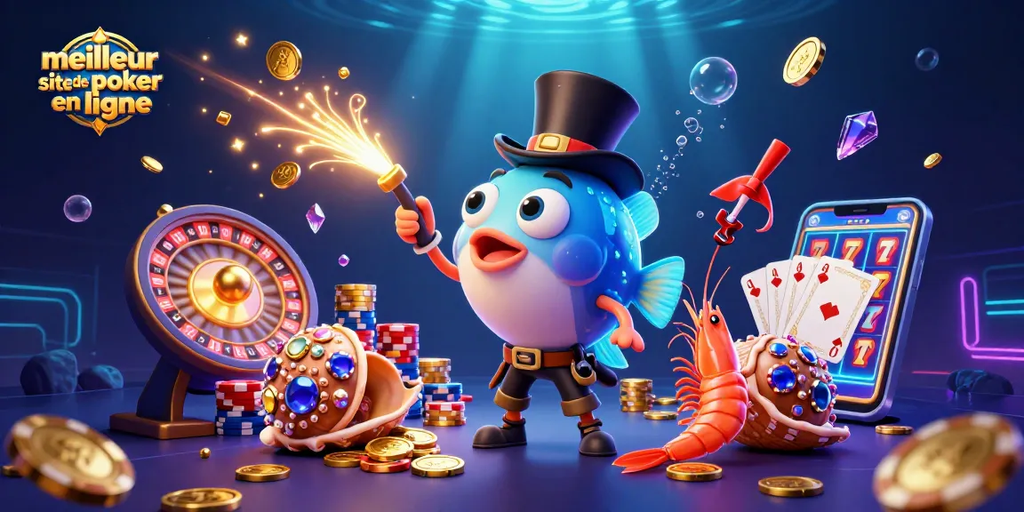 Découvrez les meilleures stratégies sur le meilleur site de poker en ligne, avec des personnages colorés et des effets brillants