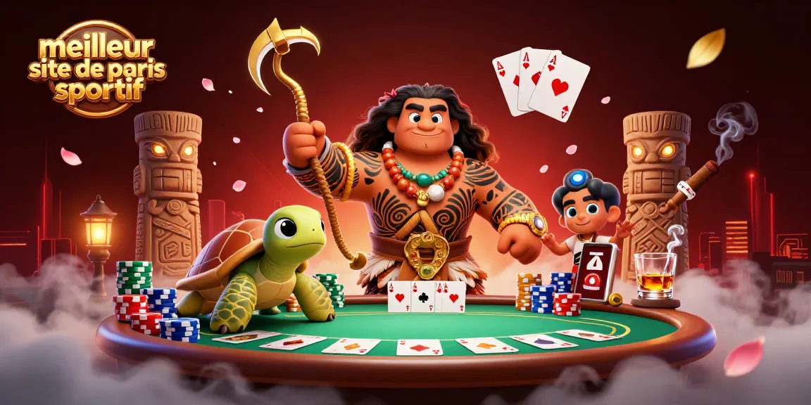 Plongez dans le meilleur site de paris sportif avec ce décor vibrant de poker.